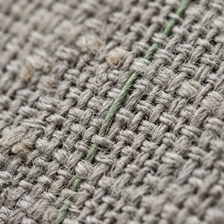 Close weave of natural growing substrate